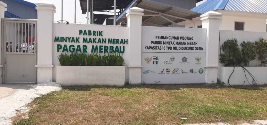 Pabrik Minyak Makan Merah di Sumatera Utara.