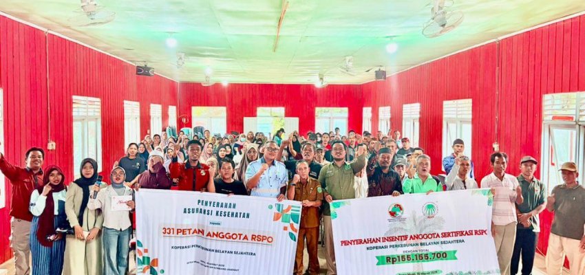 Koperasi Perkebunan Belayan Sejahtera terima insentif.